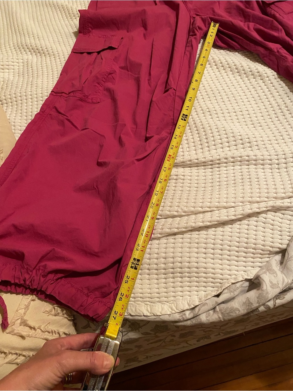 American Eagle Outfitters Hot Pink Cargo Jogger Pants. BRAND NEW - Picture 6 of 8